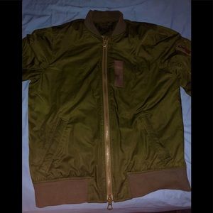 Abercrombie & Fitch Large Olive Bomber Jacket